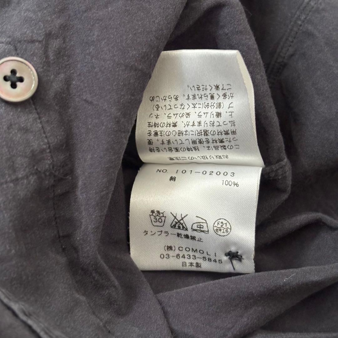 【名作良品】comoli コモリ バンドカラーシャツ 2