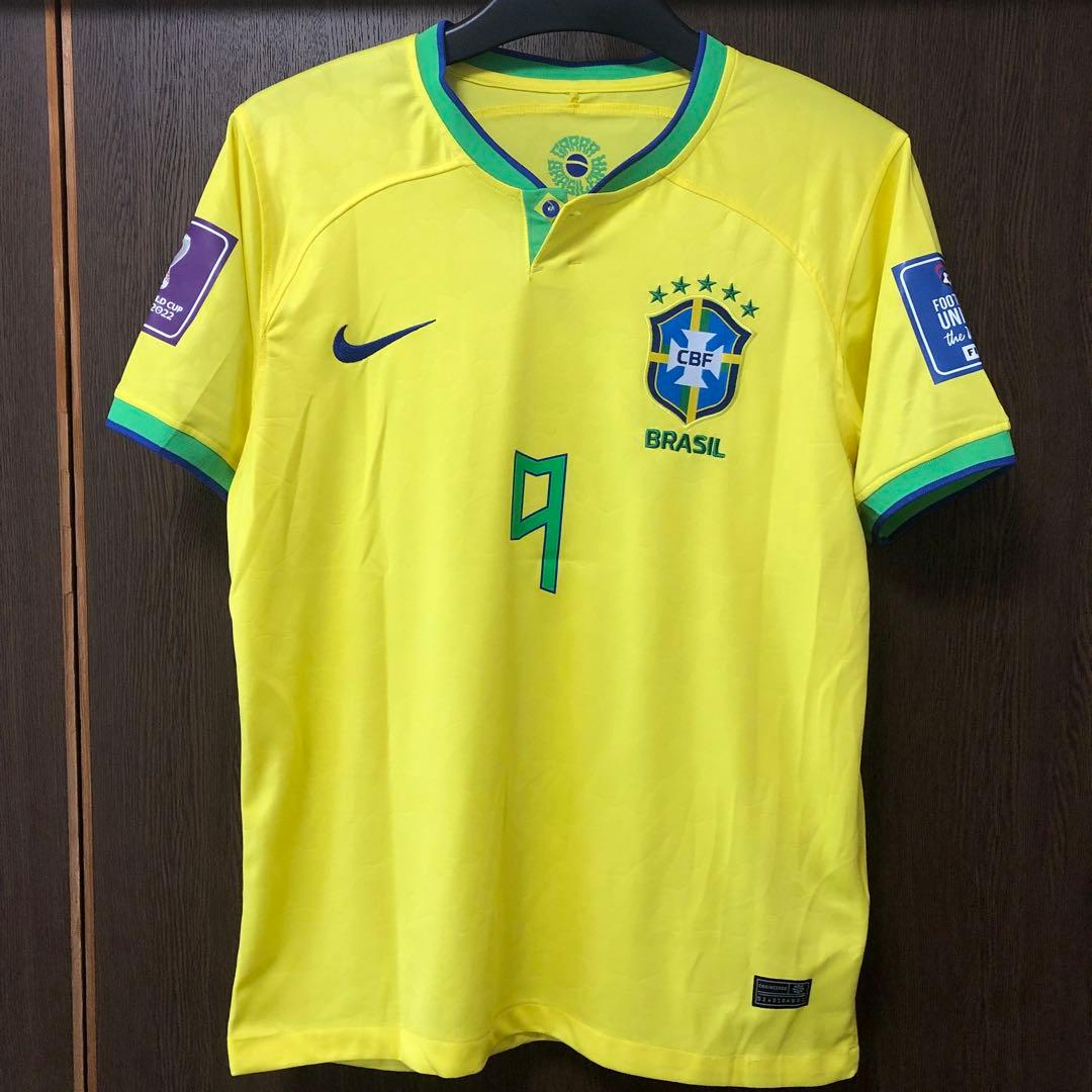 正規品ブラジル代表 リシャルリソン 9番 ユニ カタールw杯 2022パッチ付き