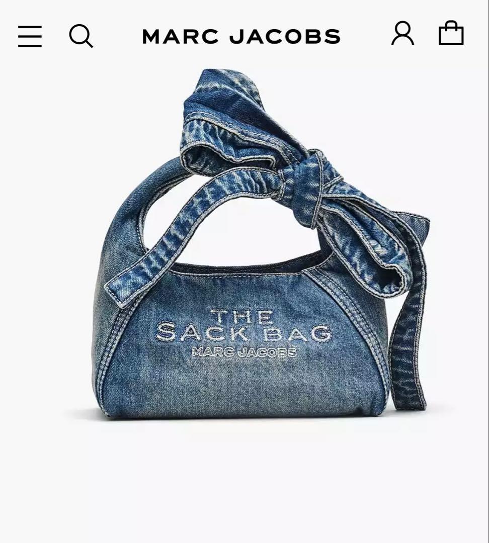 完売品　MARC JACOBS ザ ボウ デニムSACK BAG mini