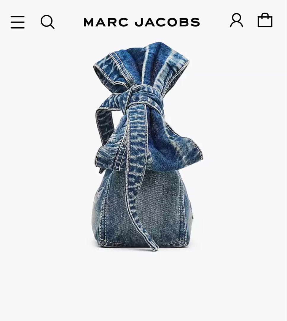 完売品　MARC JACOBS ザ ボウ デニムSACK BAG mini