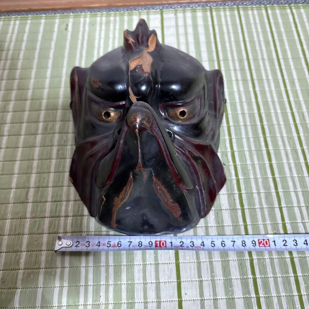 双芸社 乾漆 迦楼羅 カルラ 能面 面 お面 伎楽 神楽 双藝社 般若　烏丸　鬼