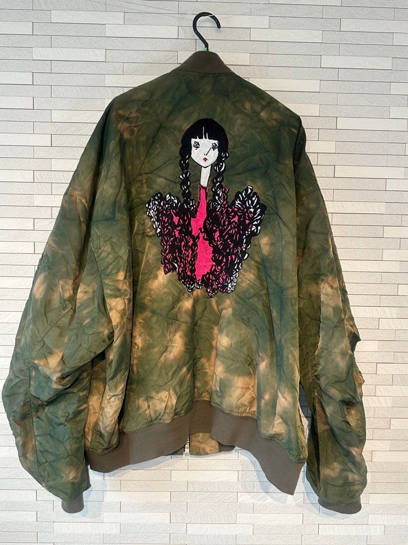 KIDILL 花柄刺繍 MA-1ジャケット