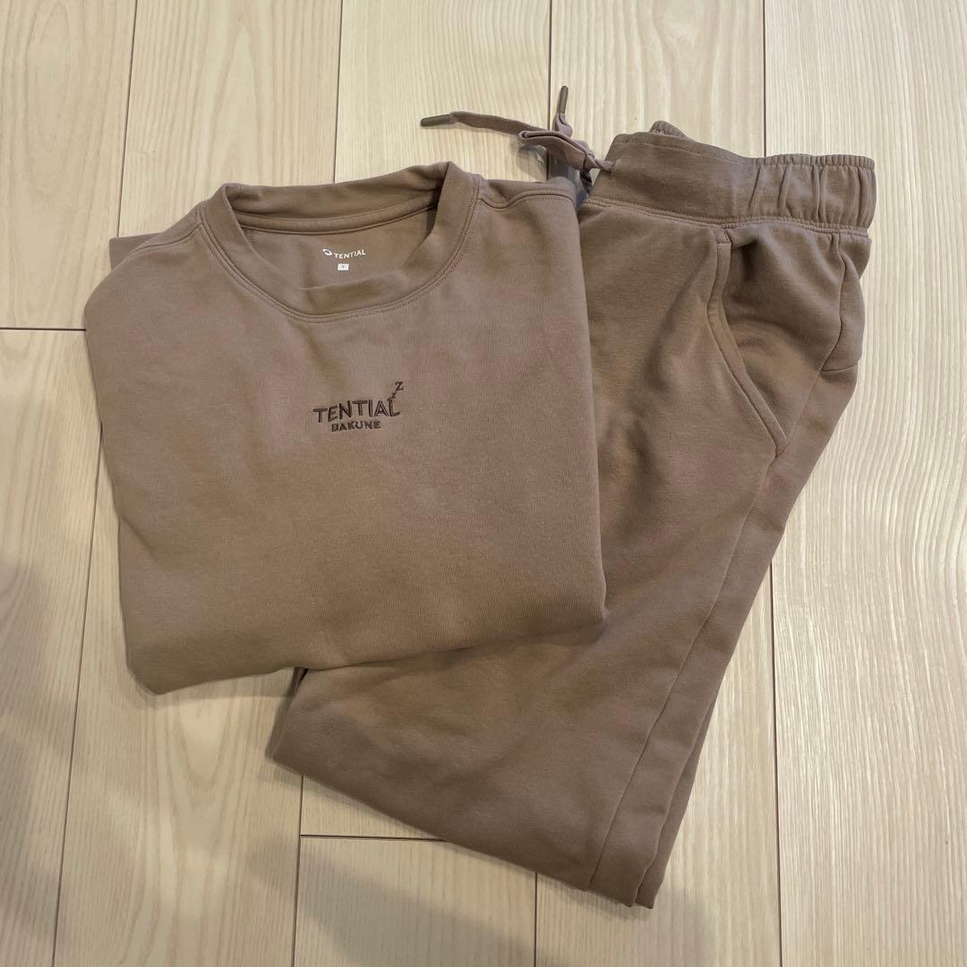 TENTITAL ブラウン スウェットセット S BAKUNE バクネ　パジャマ