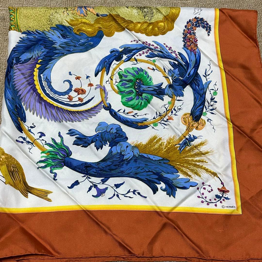 HERMES エルメス カレ90 CERES 女神 スカーフ
