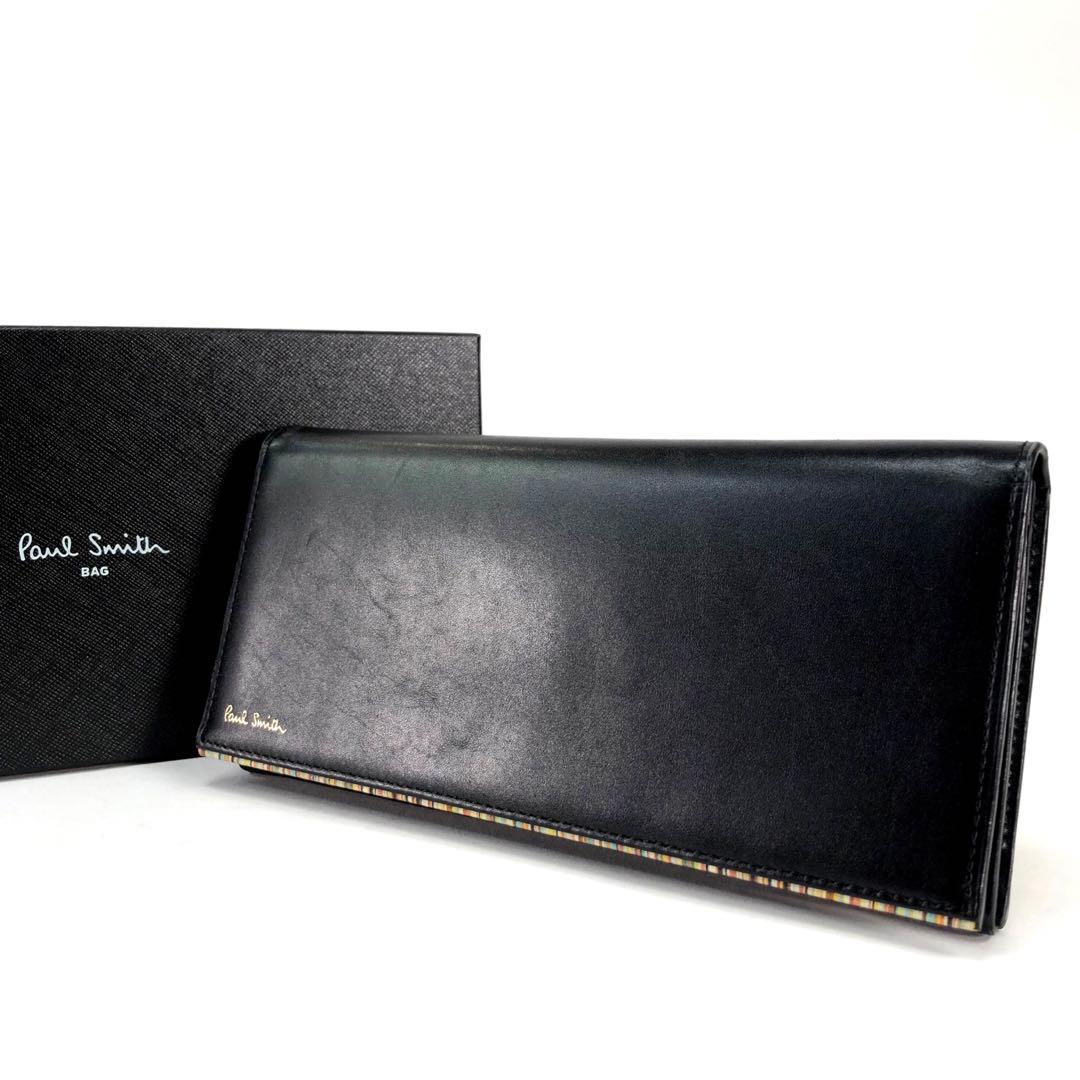 ◆高級レザー◆ 新品　ポールスミス 長財布　メンズ　ブラック　10C756