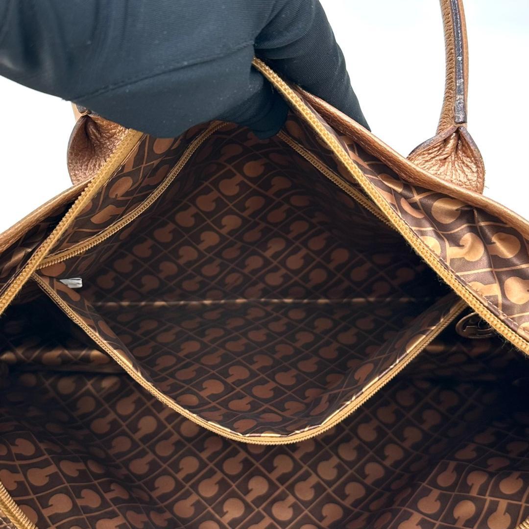 GHERARDINI ソフティ ダブルポケット ブロンズ トートバッグ G金具