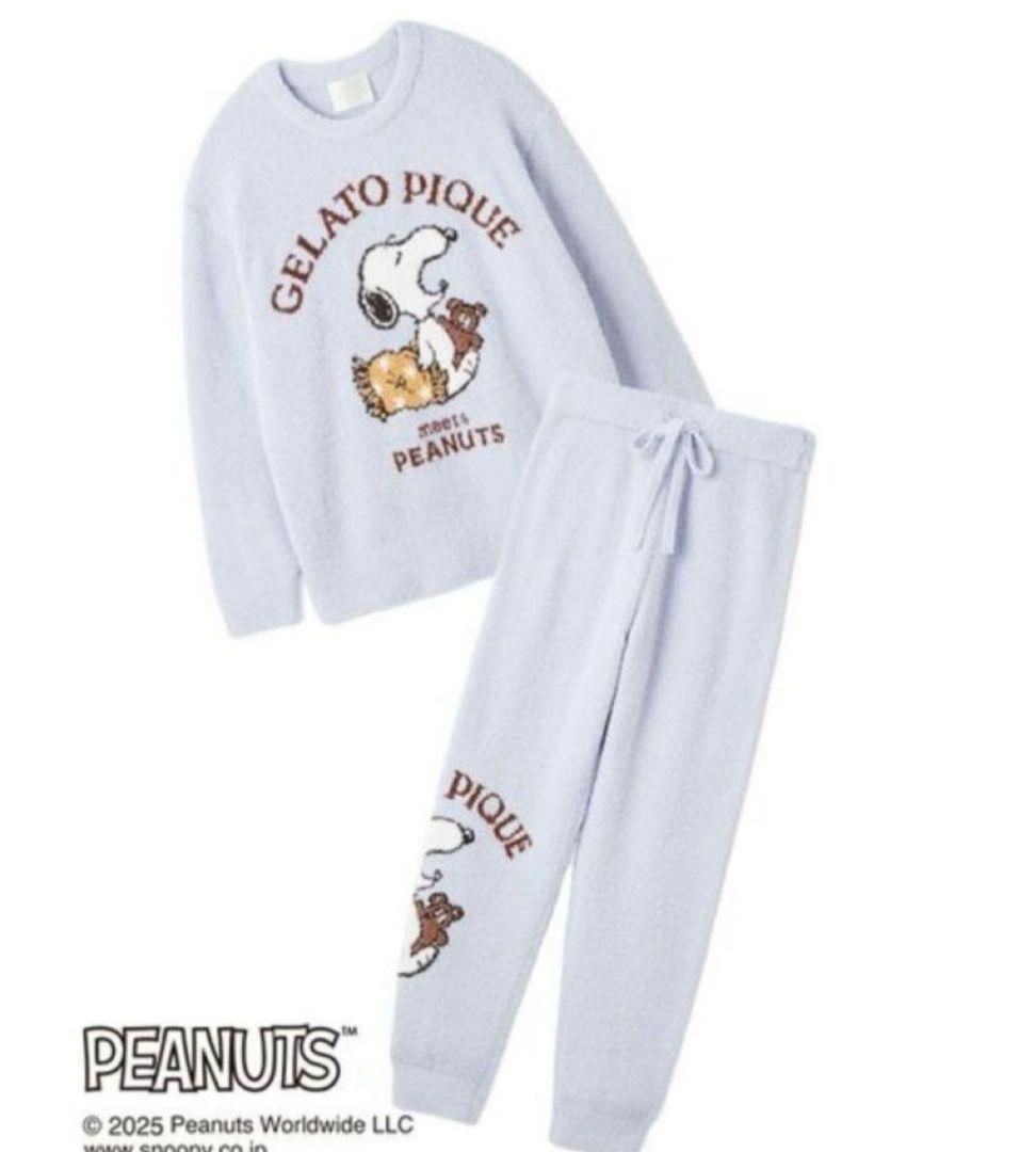 新品GELATO PIQUE ジェラピケスヌーピー ルームウェアセット3点セット