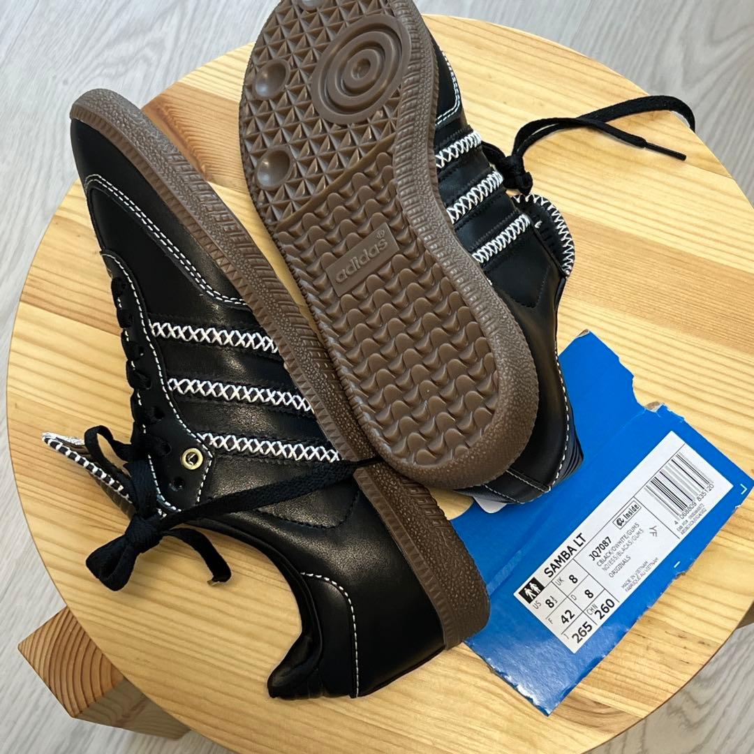 adidas Samba LT stitch core black26.5 新品