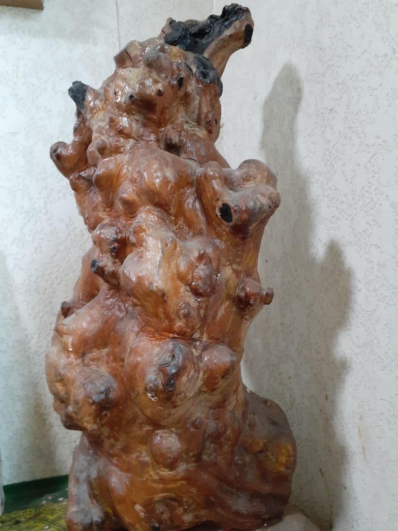 黒柿　根瘤　骨董　置き物