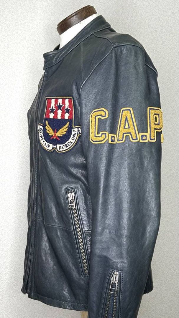 ⑦AVIREX レザージャケット【Ｌ】 TOPGUN◇MA-1ハーレーninja