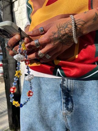 神崎恵さん愛用！【ストリングティング】Itsssameeee ストラップ 雲