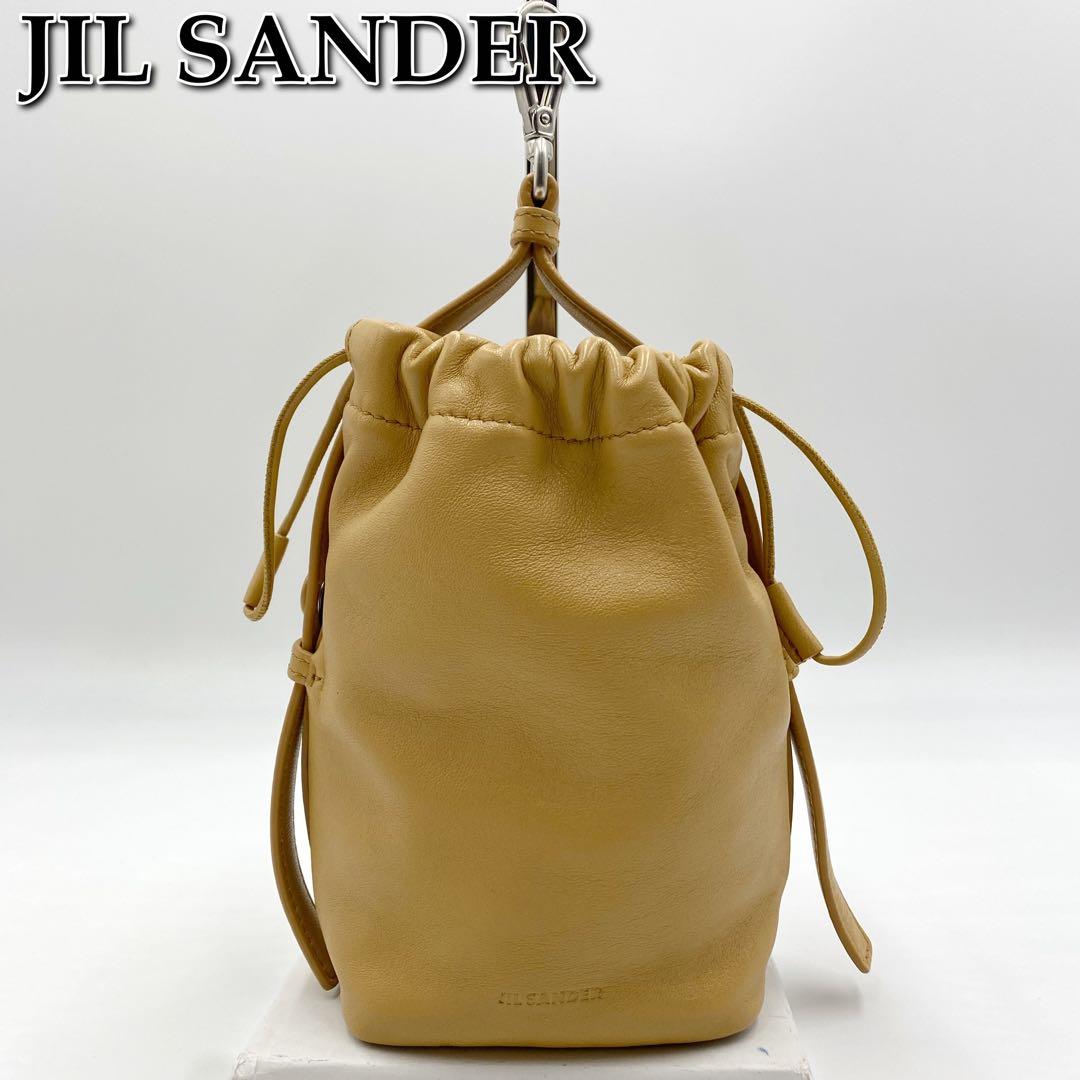専用★JIL SANDER ジルサンダー 巾着型 ポーチ レザー★047