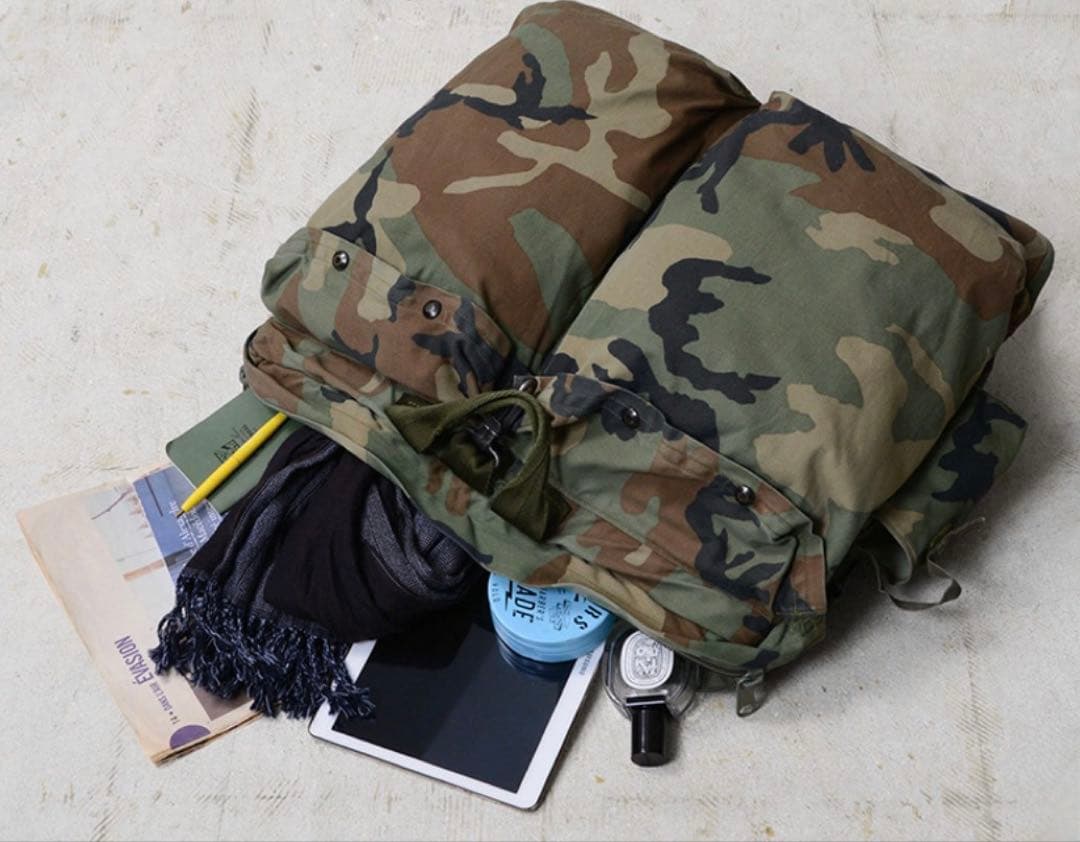（極上美品）カモフラージュ キャンバストートバッグ