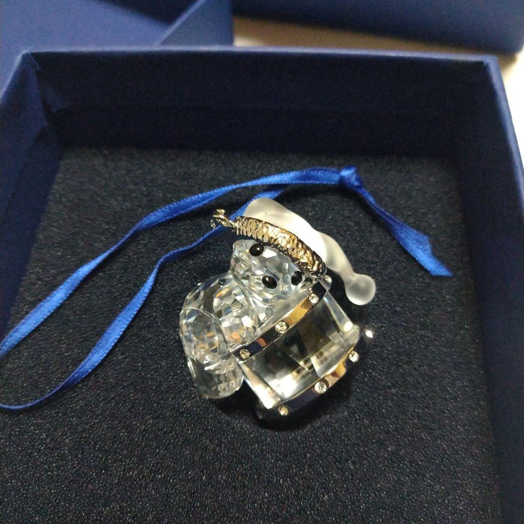 値下げスワロフスキー置物クリスベアドラム