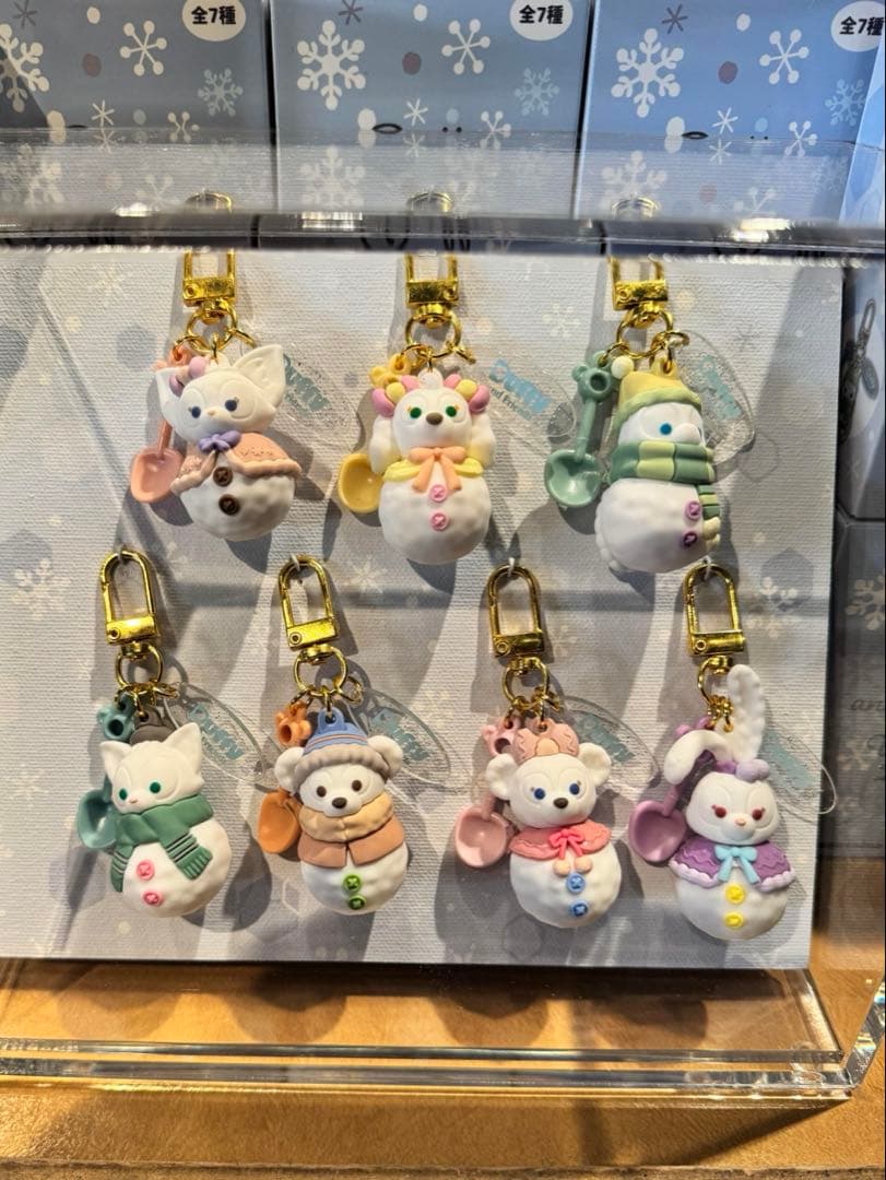 7個 雪だるま チャーム コンプリートセット シークレットオブスノーウィーデイ