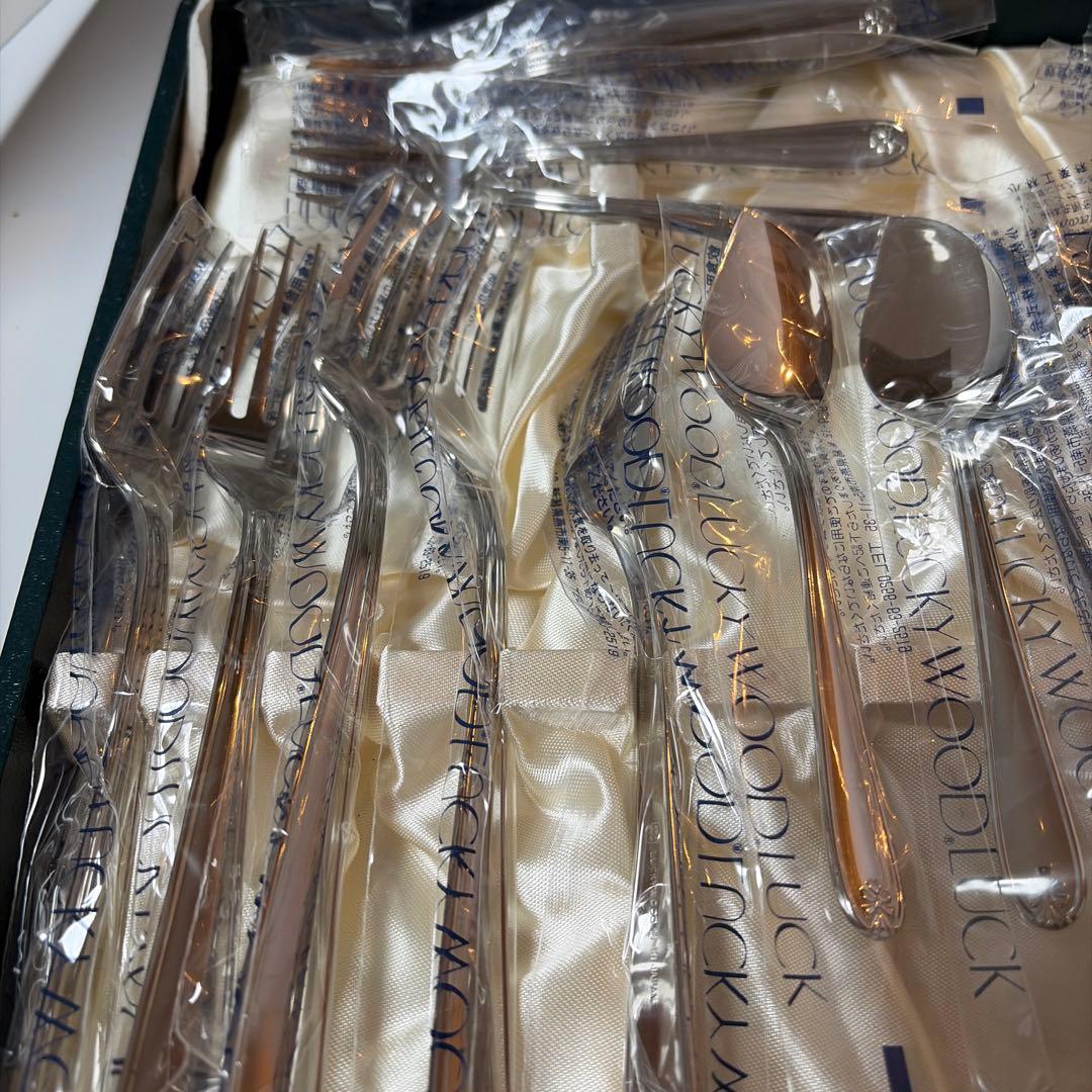 ラッキーウッド　カトラリーセット　マリエッタ　35本　ステンレス　新品未使用