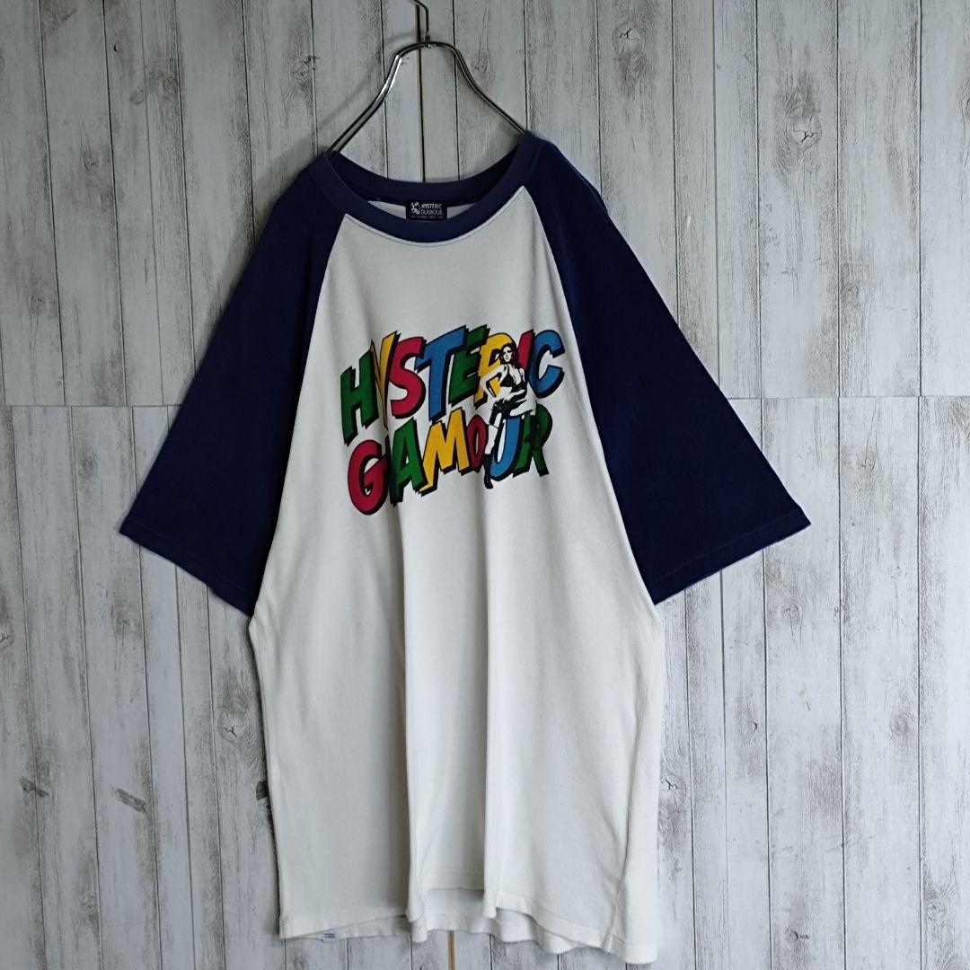 【コムドットやまと着用】ヒステリックグラマー ヒスガール 七分袖ラグランTシャツ