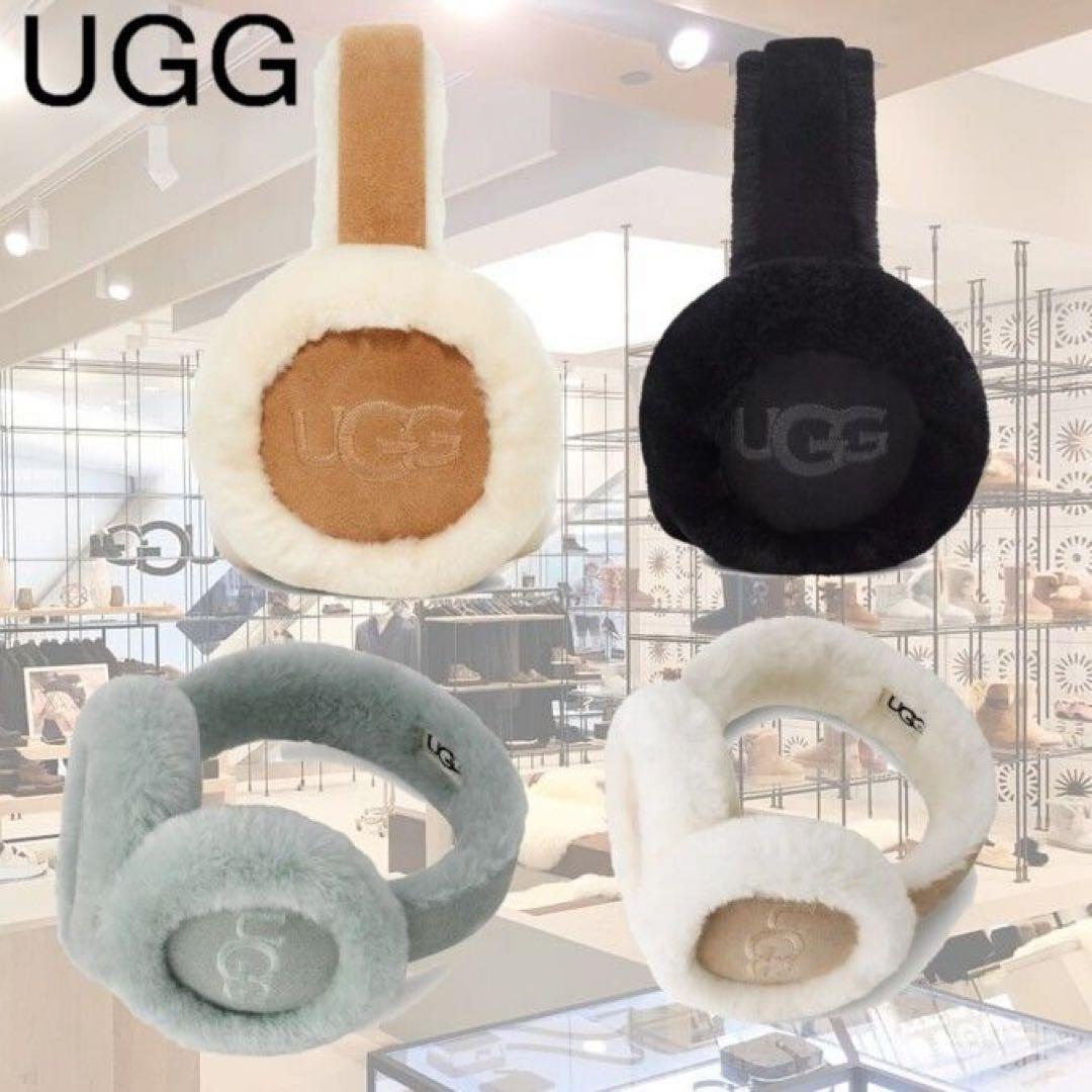 UGG ホワイトファー耳あて 未使用