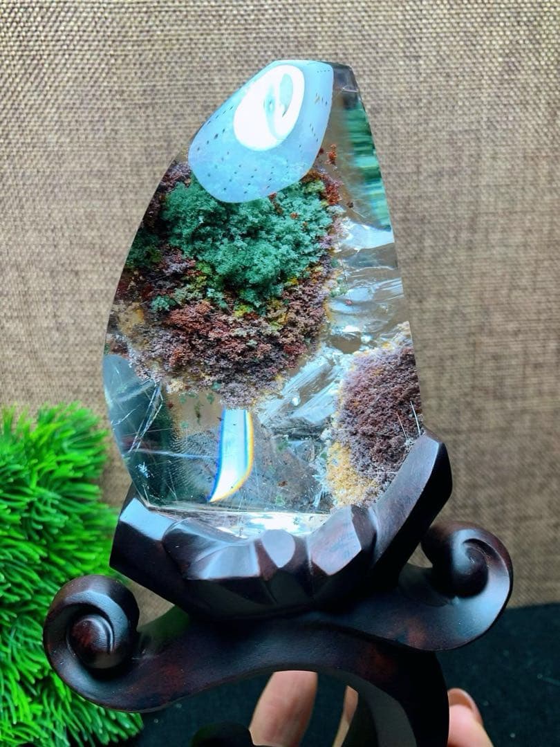 ⭐︎【天然】ガーデン クォーツ 置物 322g