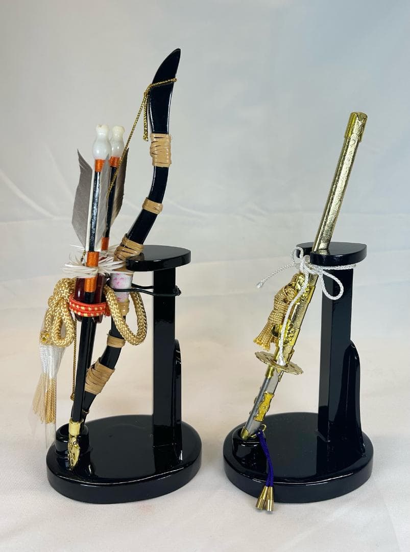 弓太刀 木製台 8号 古代 五月人形　小道具　五月道具　買い替え　プレゼント