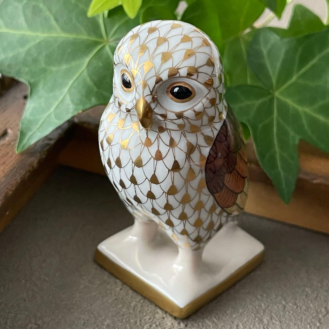 HEREND フィギュリン　 『アテナのふくろう』