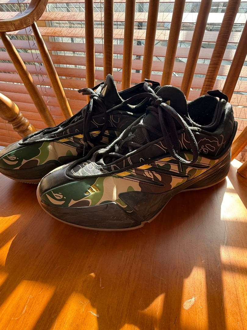 BAPE adidas DAME9カモフラージュ バスケットボールシューズ