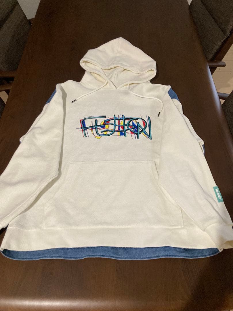 vaundy FUSION デニムパーカー白　M