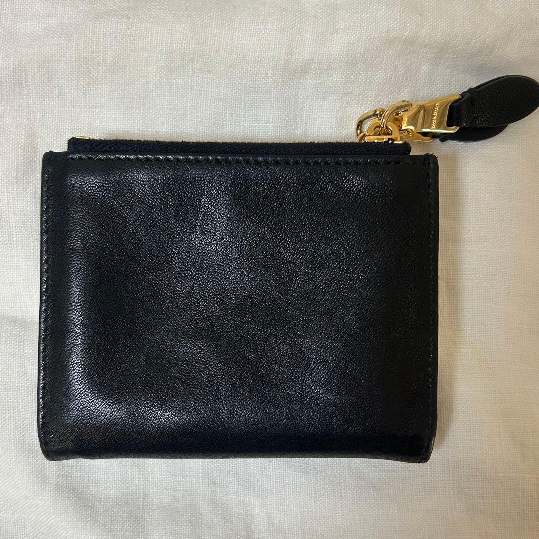 miumiu ナッパレザー　2つ折り　財布
