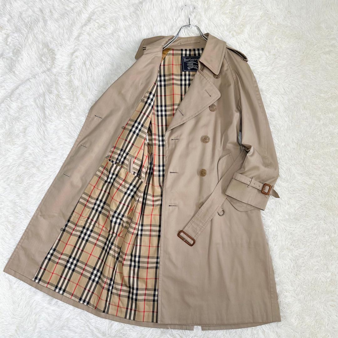バーバリーズ トレンチコート ノバチェック ベージュ メンズ 165 M相当