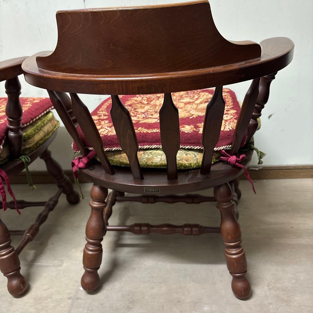 WINDS 太平　アンティークチェア　ローチェア　ウィンザーチェア　2脚　最安値