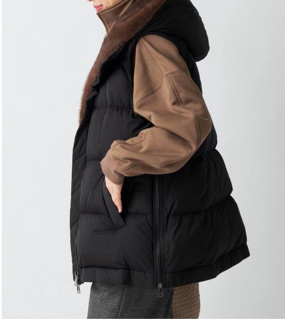 LOU ANDREA/ルーアンドレア 2WAY DOWN VEST ダウンベスト