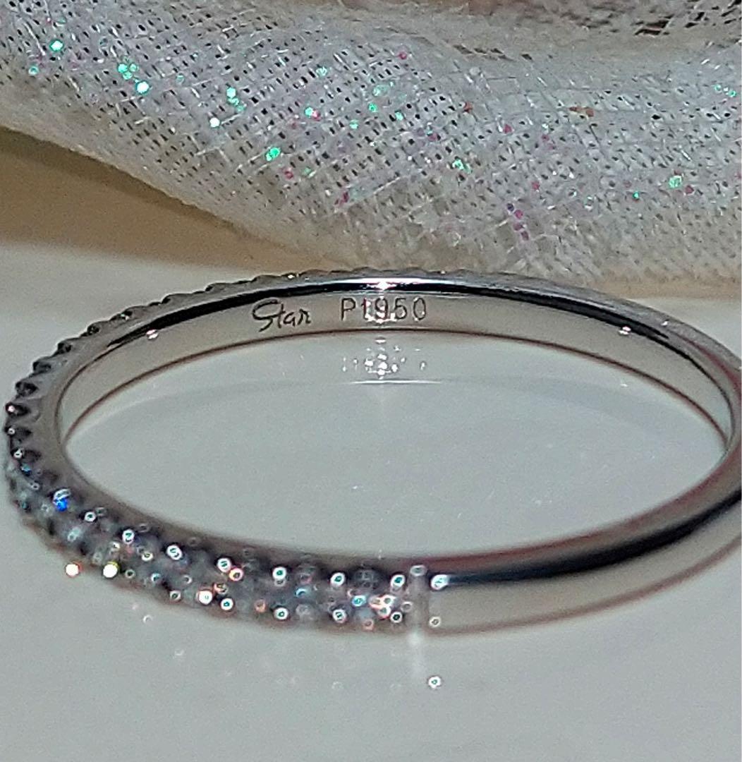 star jewelry❤️Pt950 ハーフエタニティリング❤️
