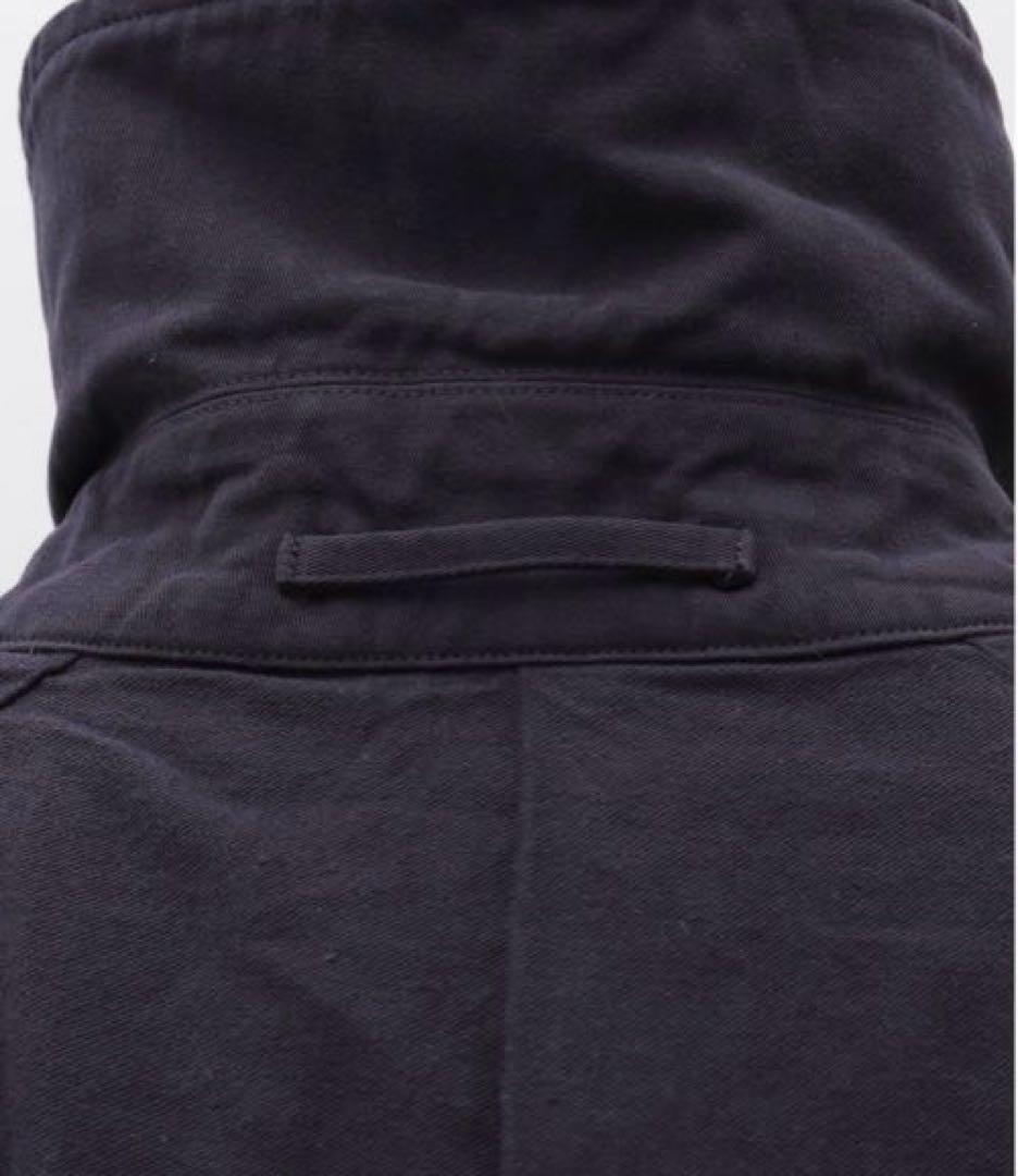 24AW comoli コモリ　製品染バルカラーコート　ネイビー　1
