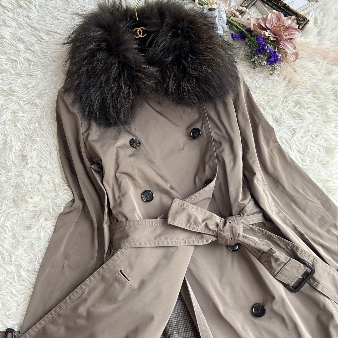 極美品✨️自由区 3way ライナー付きトレンチコート ベルト　ファー L