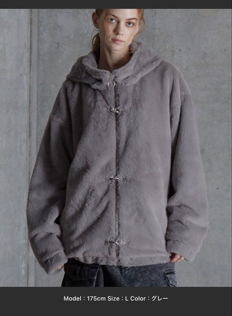 【SERACE】 2wayファイヤーマンボリュームファーブルゾン