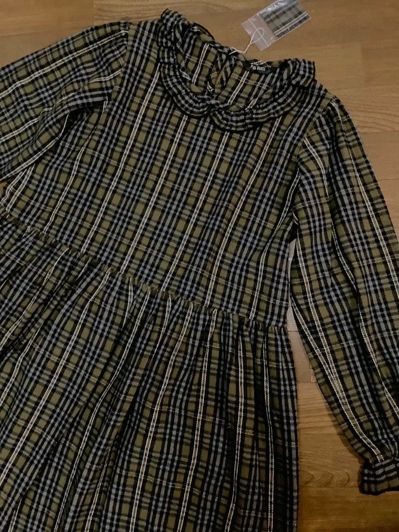 ★新品★PINKHOUSE ピンクハウス ワンピース チェック ネル素材 フリル