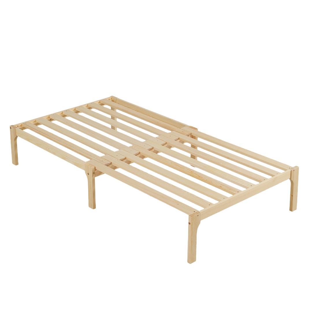 ディベッド ソファベッド シングル 天然木製 伸長式ベッド ベッドフレーム