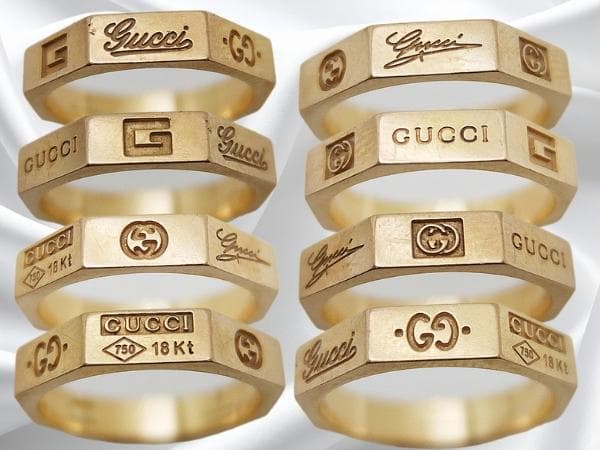 2月12取り下げ。グッチ オクタゴン 9号重量4g 18K