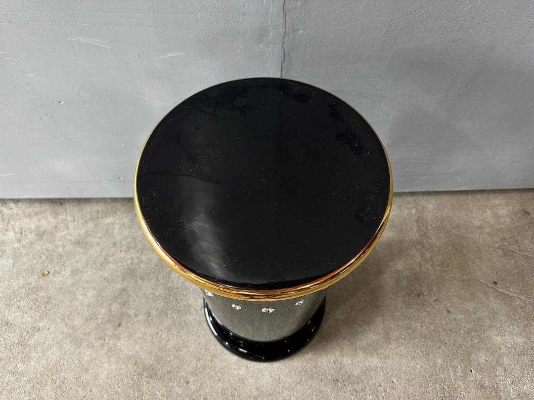 美品『AHURA』アウラ 台座 花台 飾り台 オブジェ スワロフスキー 小