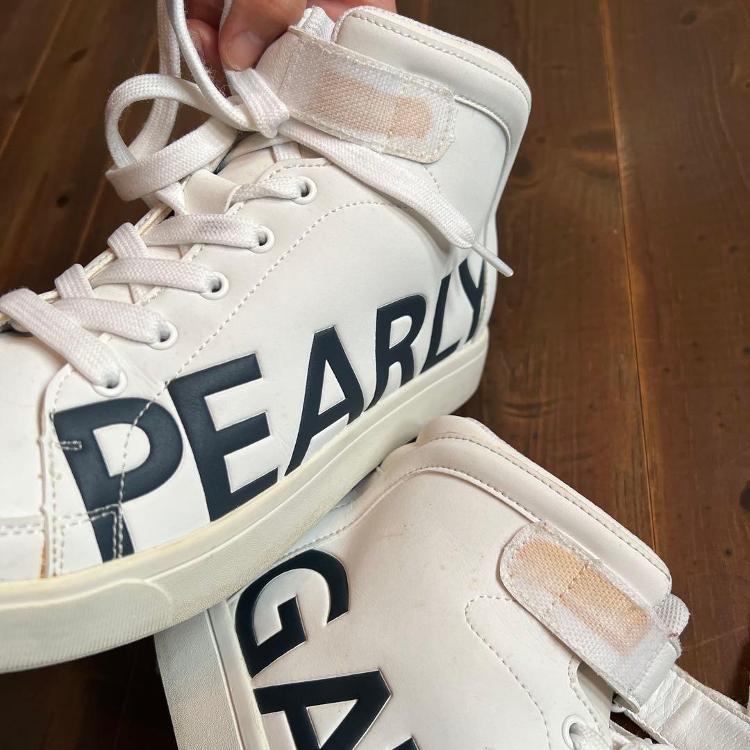 PEARLY GATES ゴルフシューズ ハイカット ホワイト