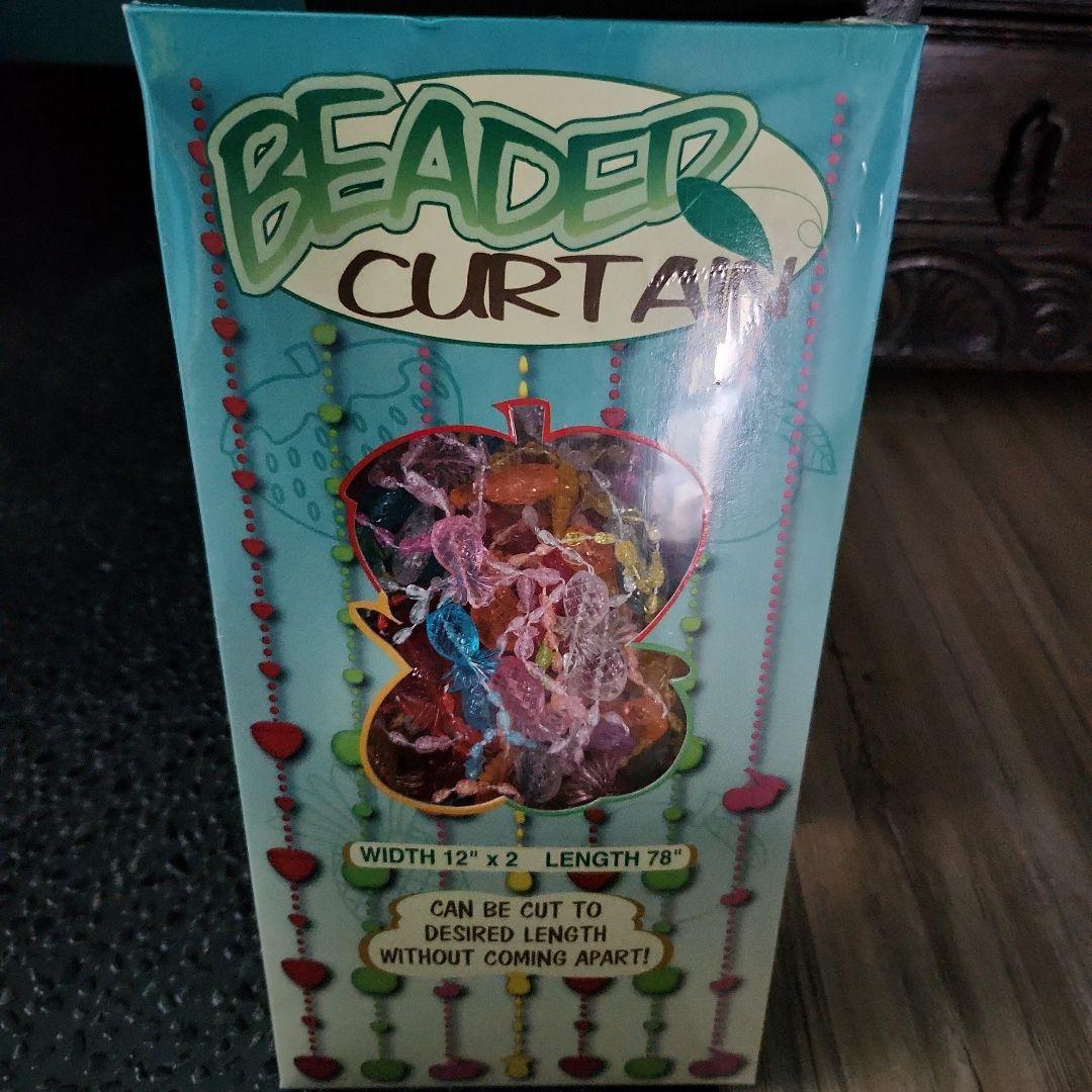 ✨希少✨　昭和レトロポップ　ビーズカーテン　のれん