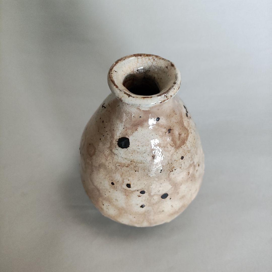 中川自然坊　粉引唐津徳利　唐津焼