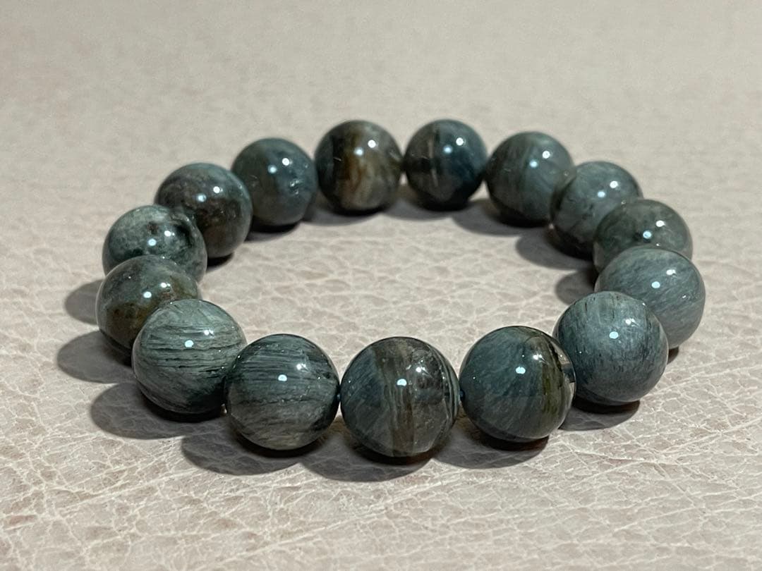 【ブレスレット】 ガーデンクォーツ 14mmラウンド 内径170mm