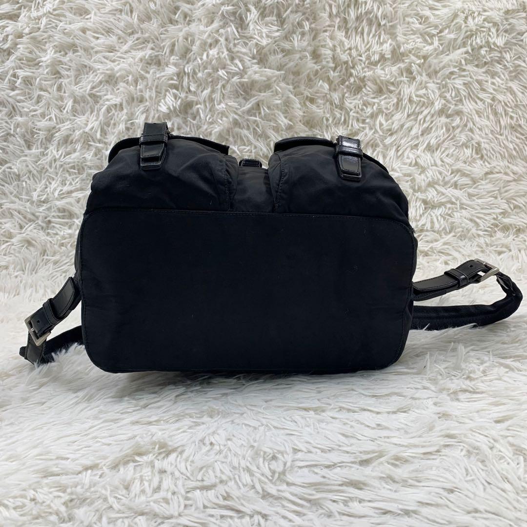 【✨美品✨】プラダ バックパック 三角ロゴ 巾着 ナイロン ブラック