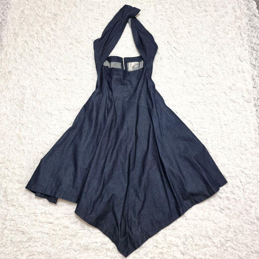 コムデギャルソン デニム ワンピース 吊りスカート ワンショルダー
