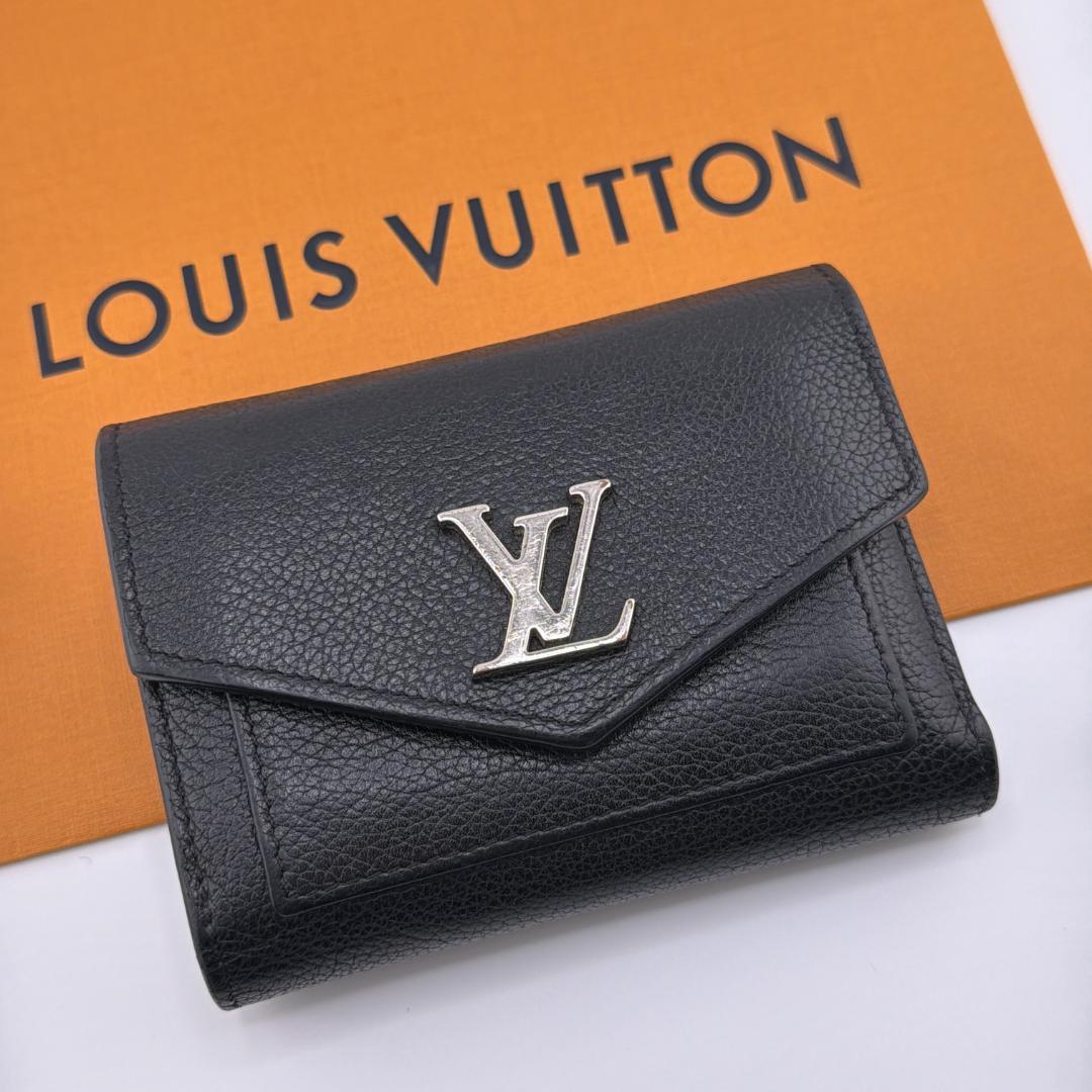 【並品】ルイヴィトン ポルトフォイユ マイロックミー ノワール 折財布