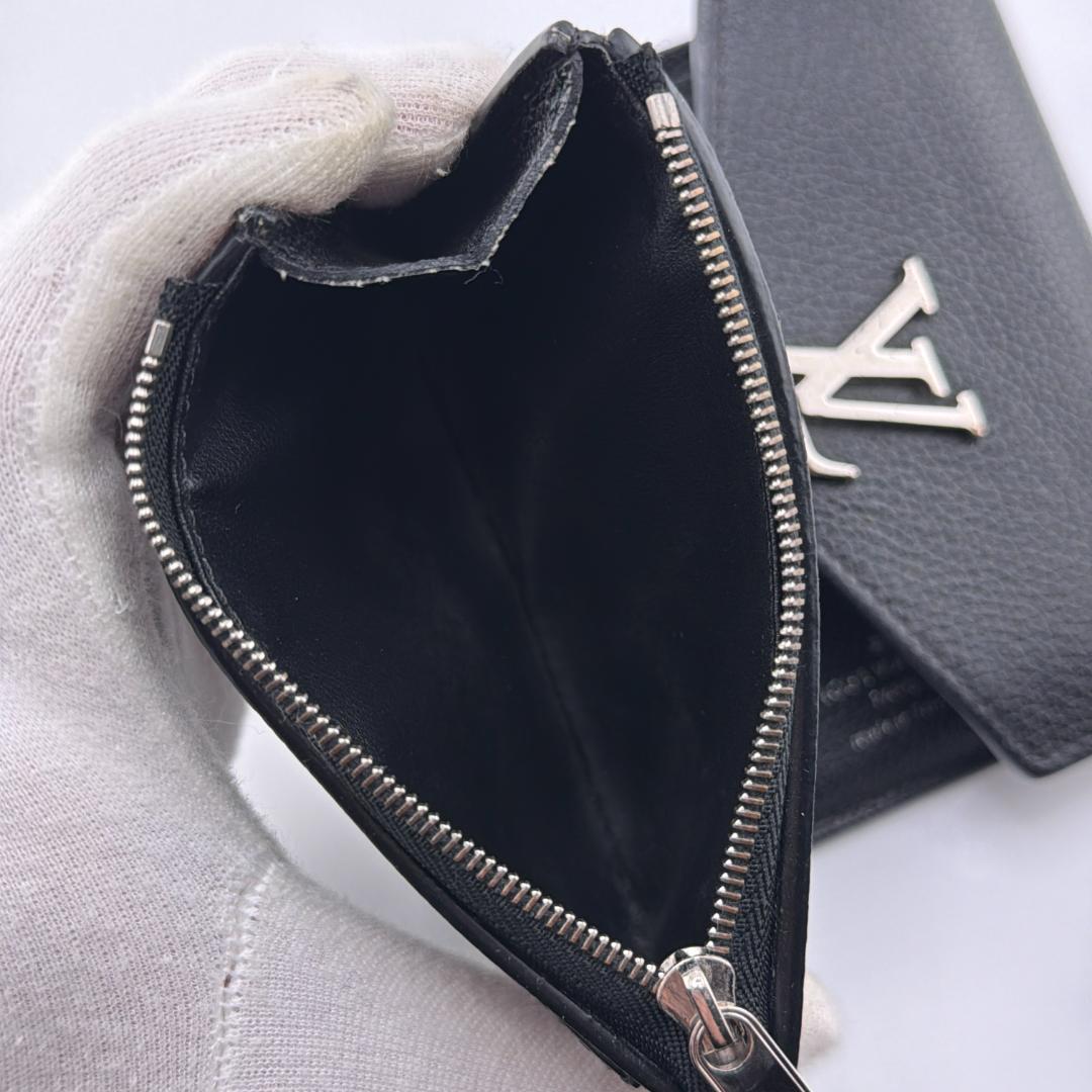 【並品】ルイヴィトン ポルトフォイユ マイロックミー ノワール 折財布