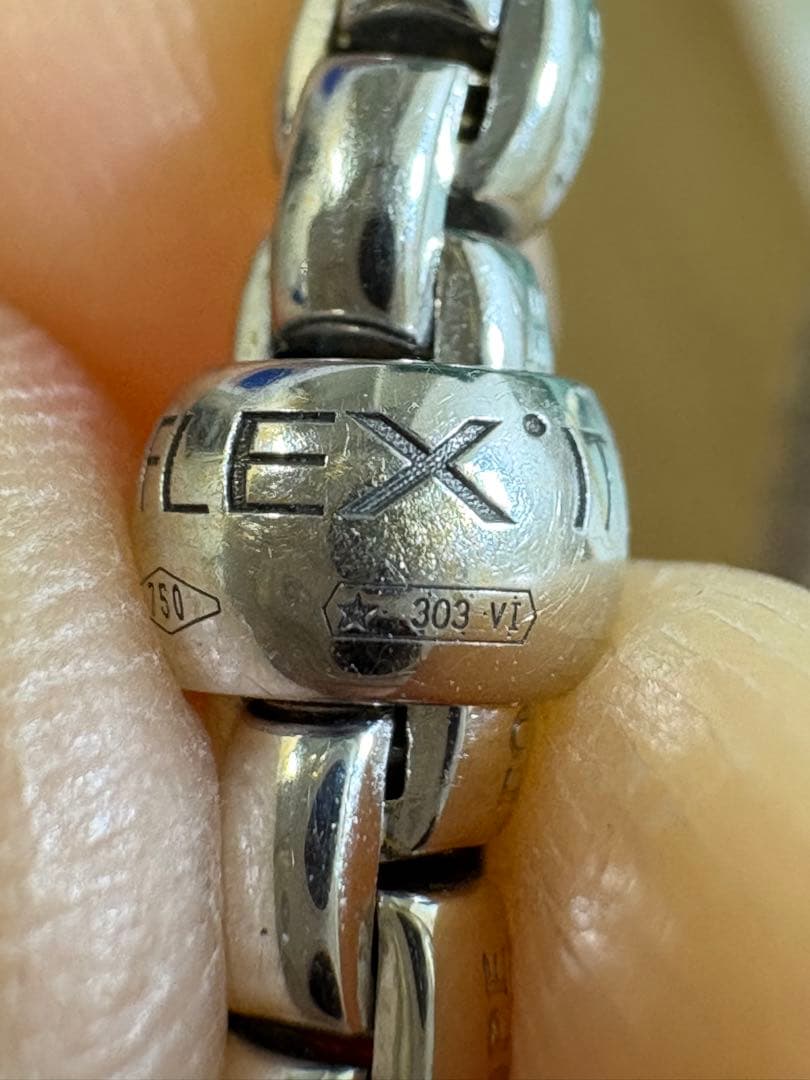 FOPE 733B、ホワイトゴールドブレスレット