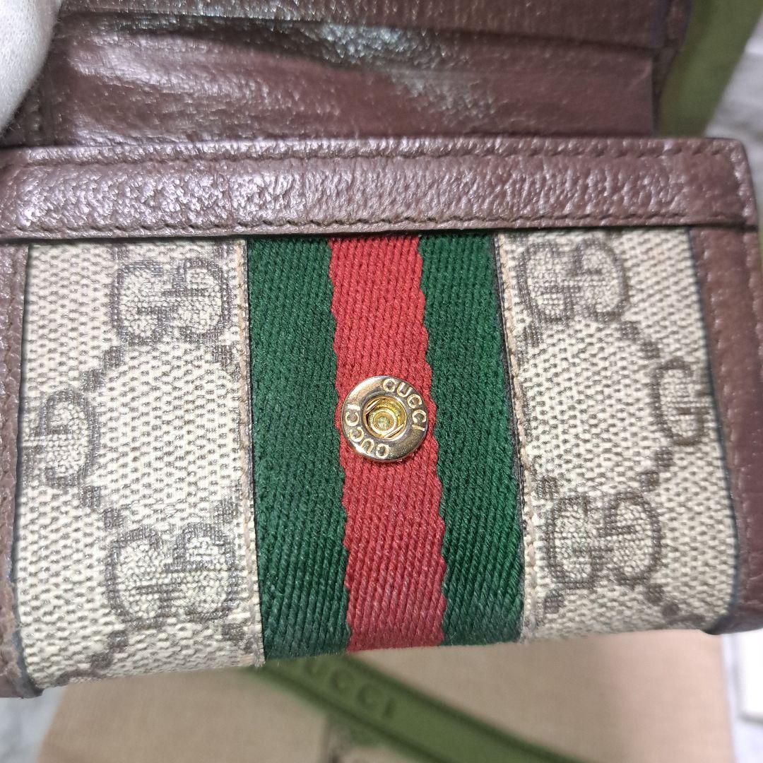 ✨️美品✨️GUCCI グッチ三つ折財布 オフィディア シェリーライン GG