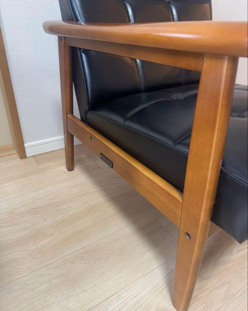 カリモク60 Kチェア　1シーター　ブラック